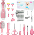 Baby Grooming Kit with Electric Nail Trimmer, 0-3 Years+, Pink