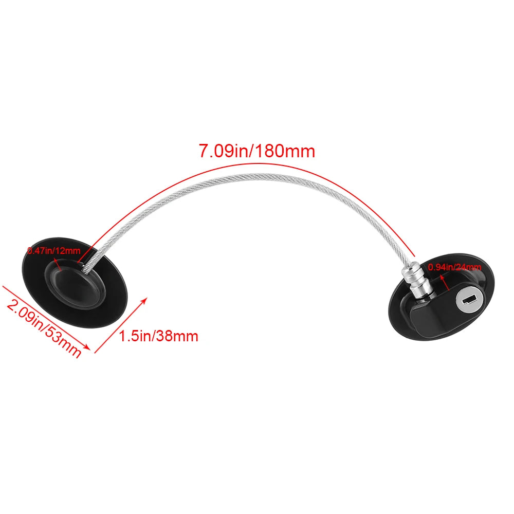Baby Child Safety Lock Stainless Steel Window Refrigerator Opening Security Cable Door Lock for Kids Safety Protector Protection