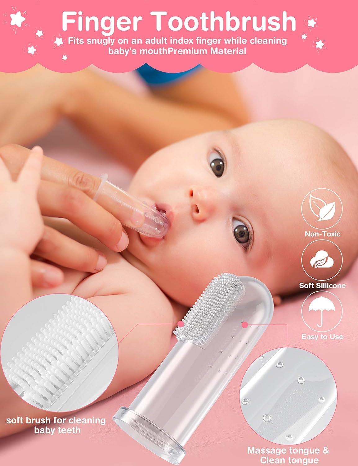 Baby Grooming Kit with Electric Nail Trimmer, 0-3 Years+, Pink