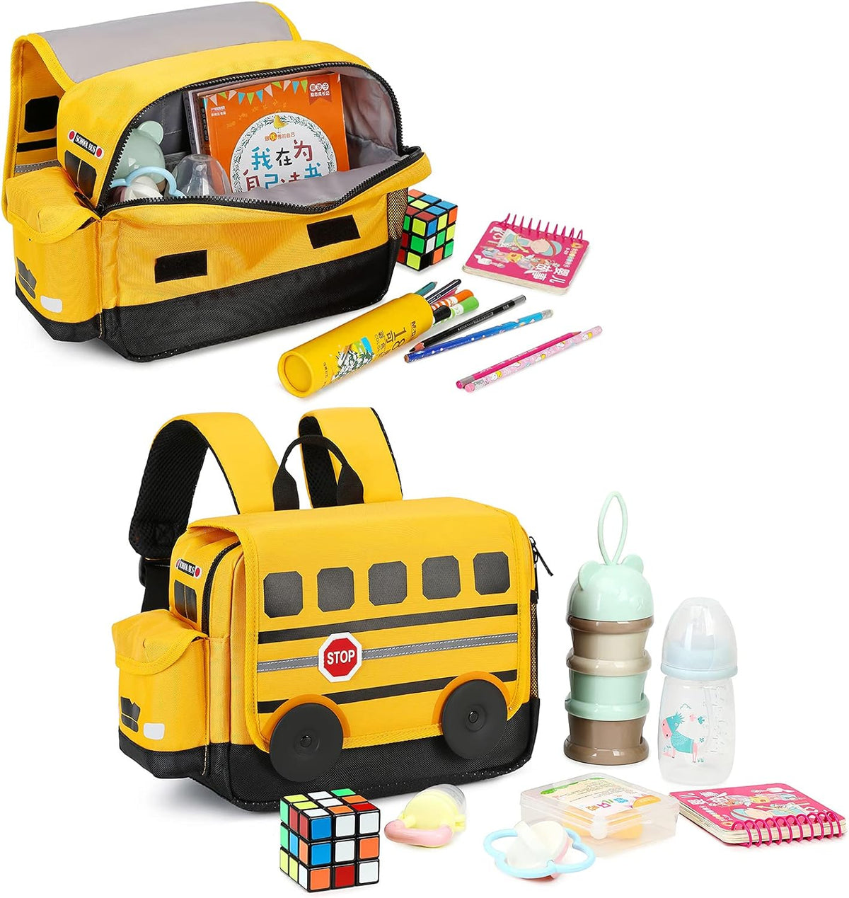 Kids Backpack for Boys Preschool Bookbags Cute Toddler Daycare Bags