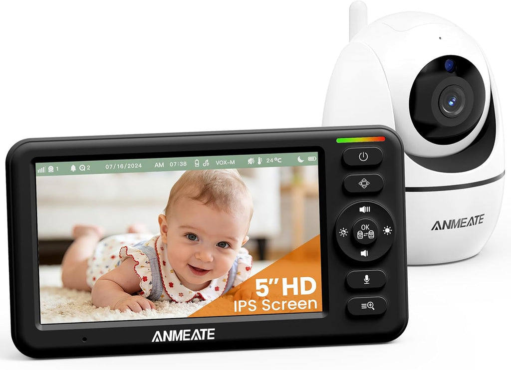 5" Baby Monitor with Camera and Audio No Wifi