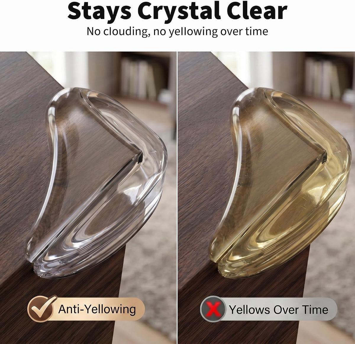 16 Pcs Clear Baby Corner Protectors, Teardrop-Shaped Furniture Edge Guards