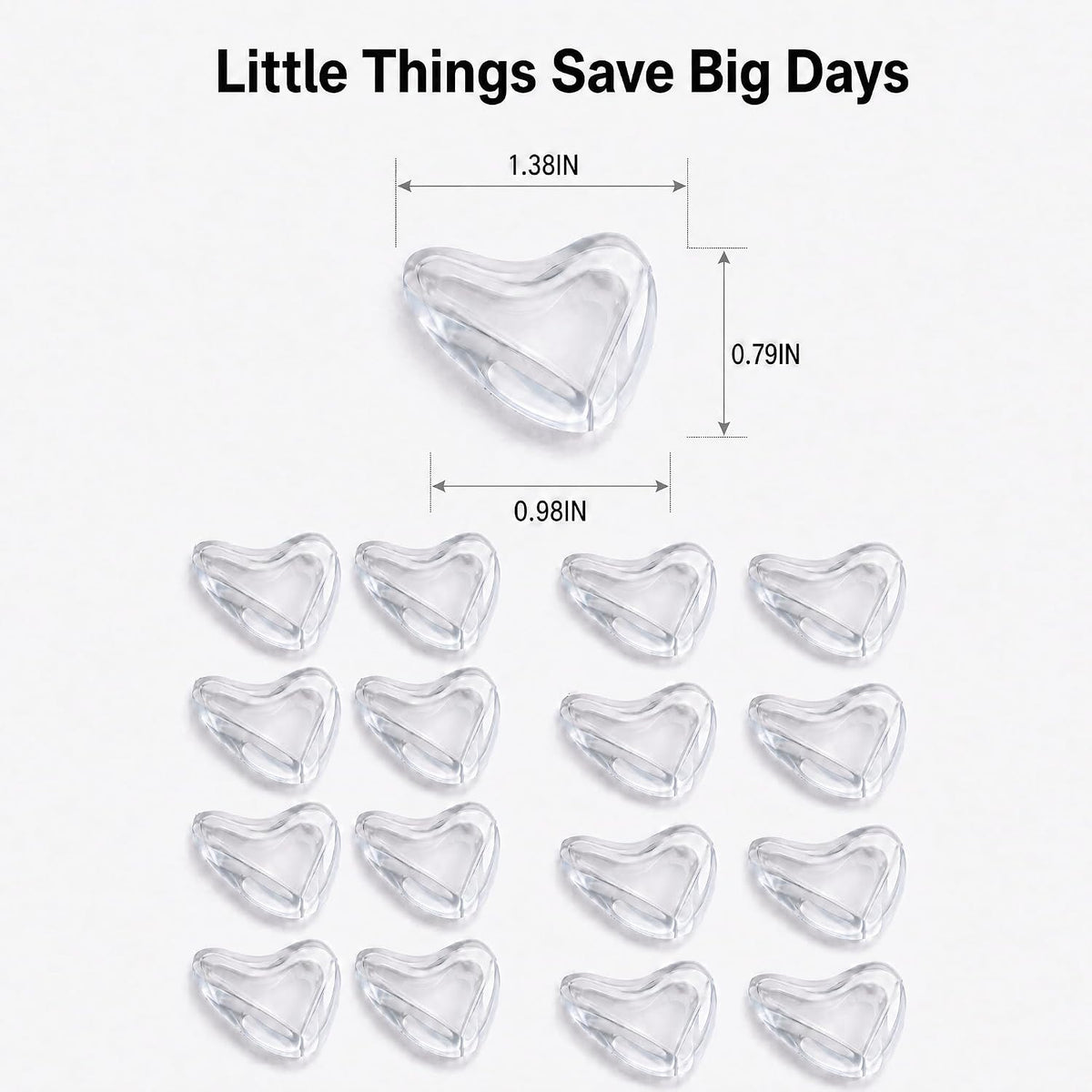 16 Pcs Clear Baby Corner Protectors, Teardrop-Shaped Furniture Edge Guards