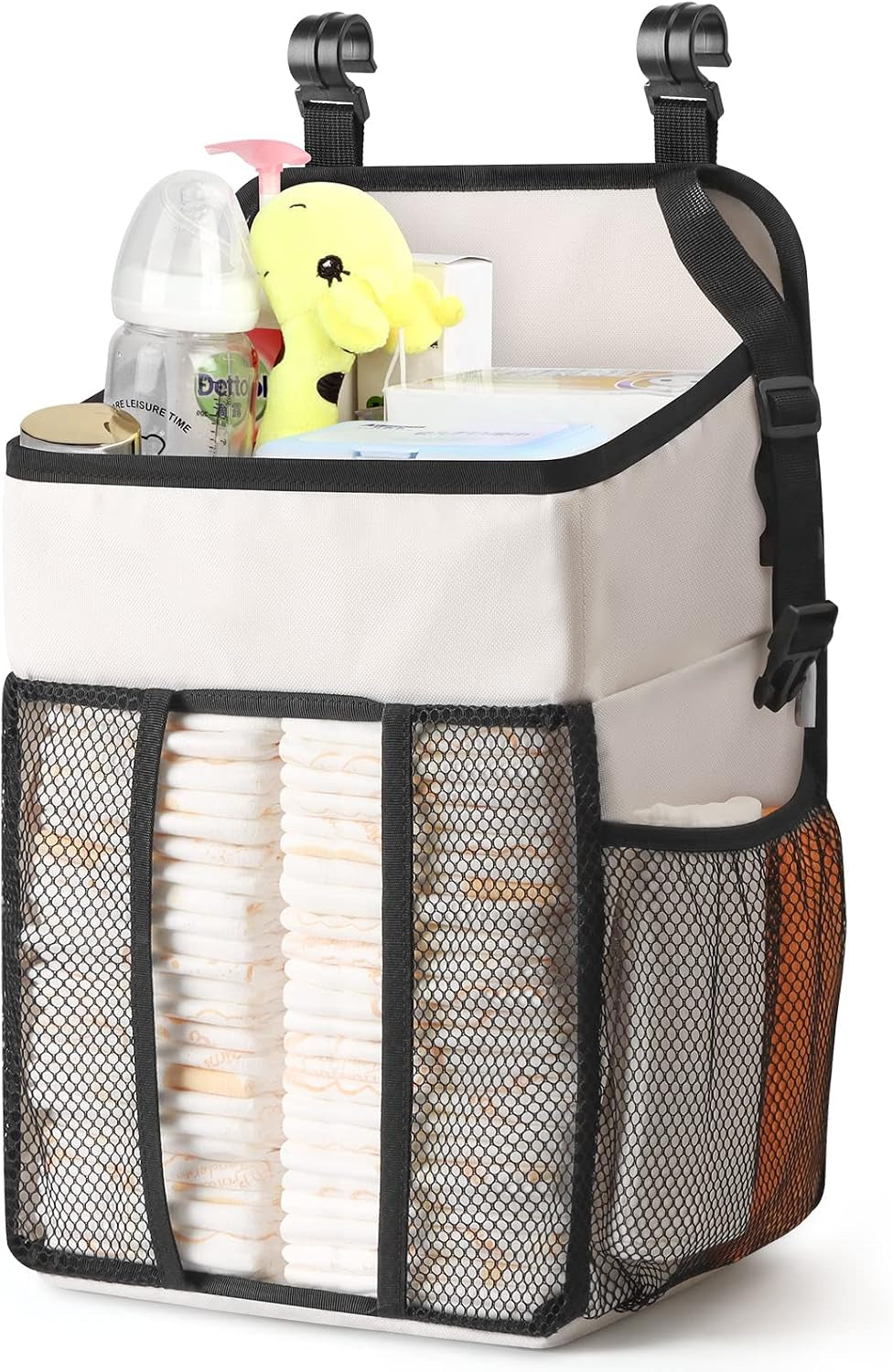 Hanging Diaper Caddy Organizer (Beige)