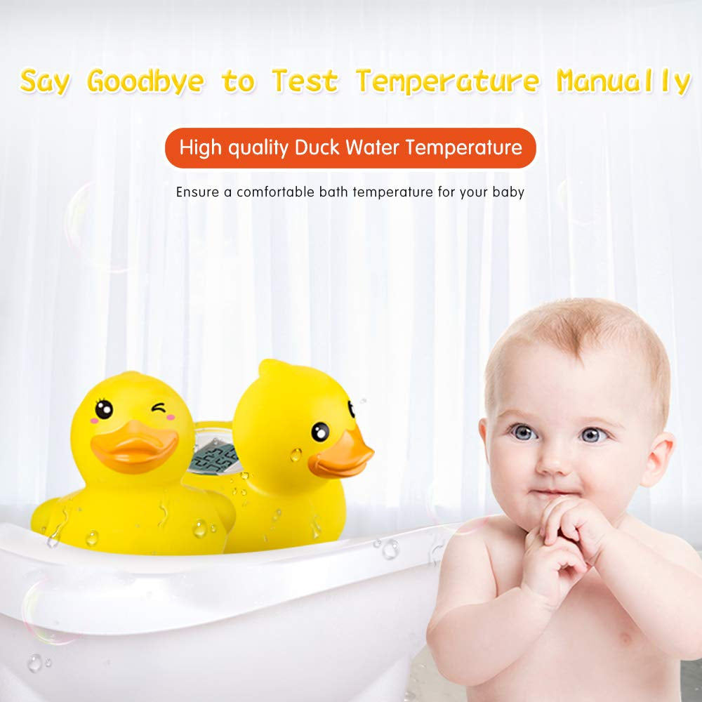 Baby Bath Thermometer, Safety Water Temperature Monitor, Winking Duck