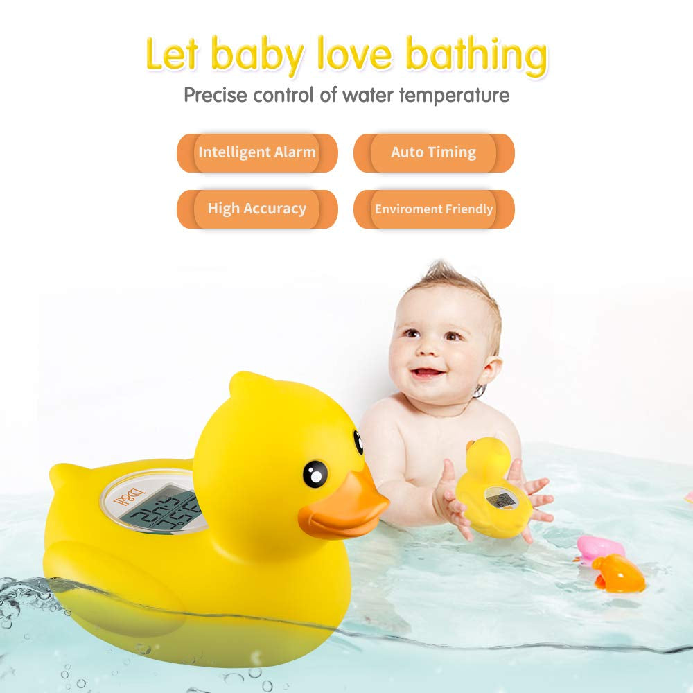 Baby Bath Thermometer, Safety Water Temperature Monitor, Winking Duck