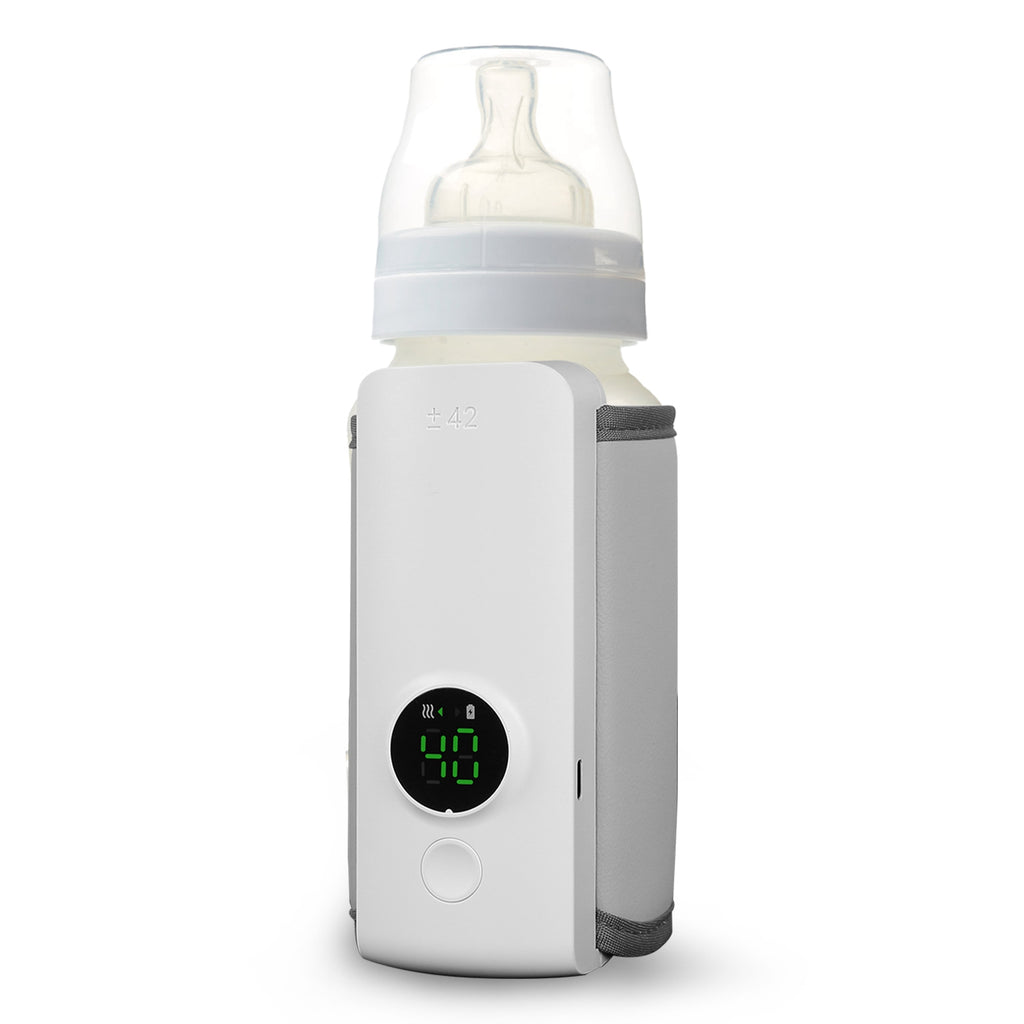 1Pc Portable Bottle Warmer Baby Milk Warmer Milk Formula Warmer for Travel with 6 Heating Levels USB Rechargeable Keep Milk Warm for 5 Hours No Bottle Included