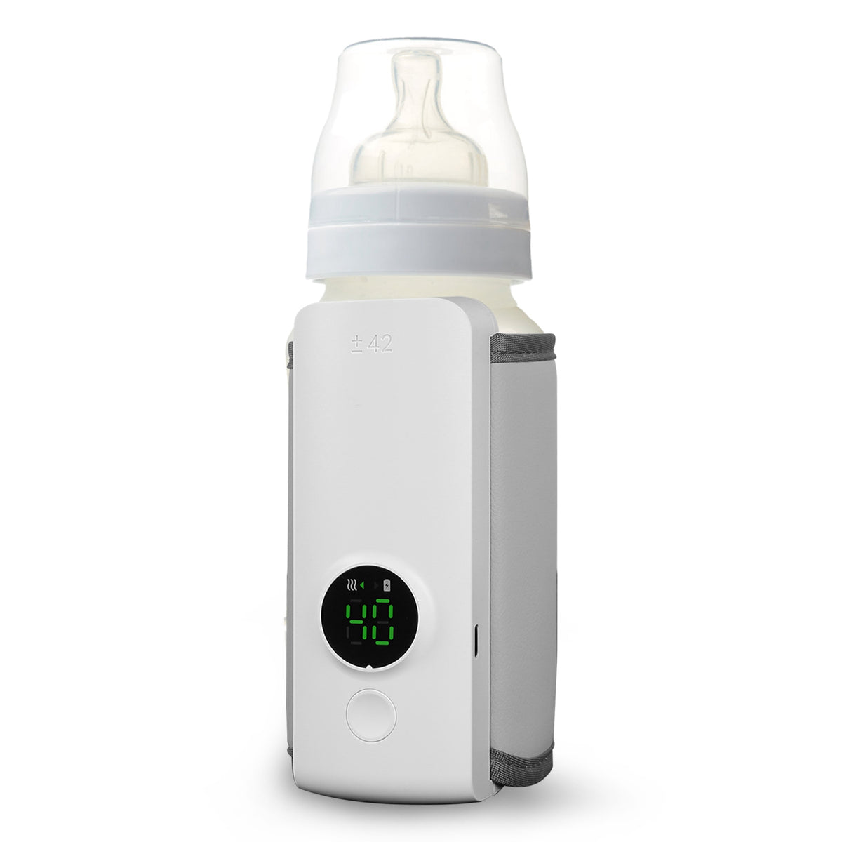 1Pc Portable Bottle Warmer Baby Milk Warmer Milk Formula Warmer for Travel with 6 Heating Levels USB Rechargeable Keep Milk Warm for 5 Hours No Bottle Included