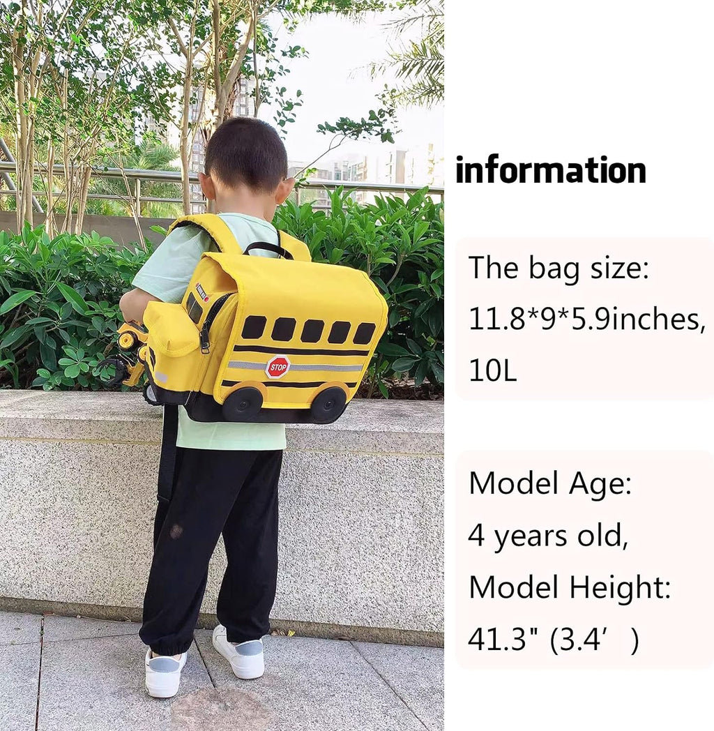 Kids Backpack for Boys Preschool Bookbags Cute Toddler Daycare Bags