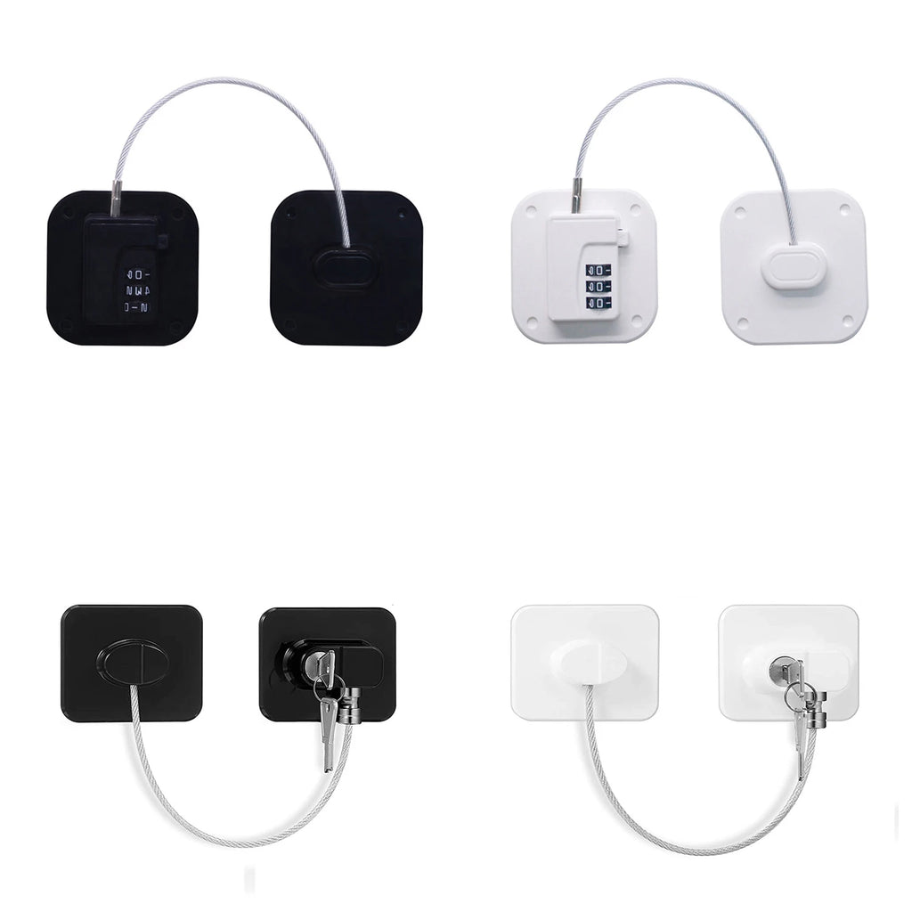 Baby Child Safety Lock Stainless Steel Window Refrigerator Opening Security Cable Door Lock for Kids Safety Protector Protection