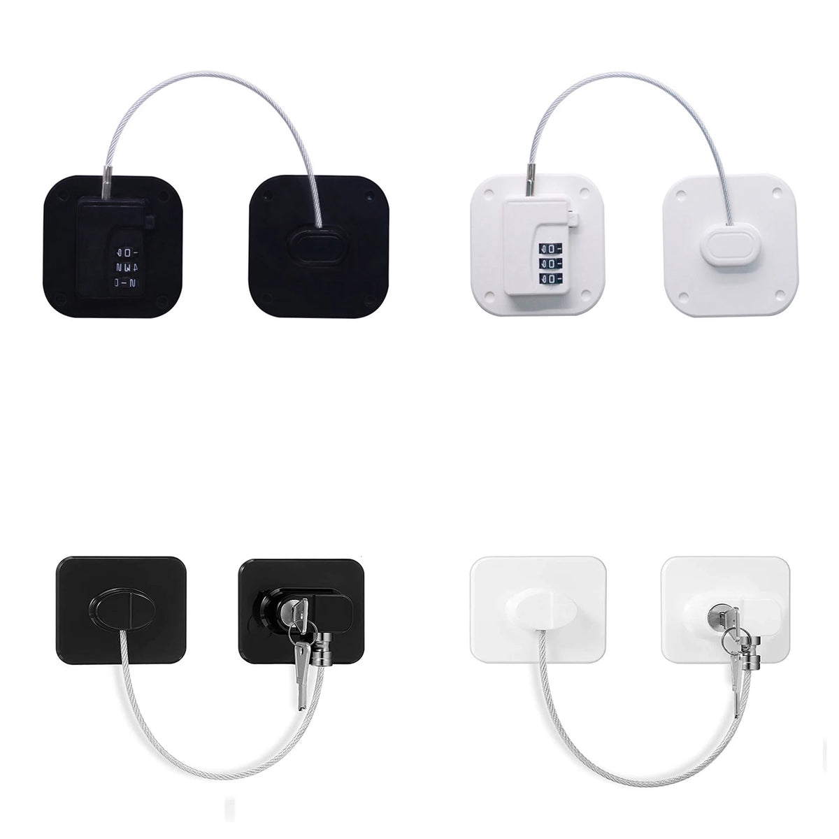 Baby Child Safety Lock Stainless Steel Window Refrigerator Opening Security Cable Door Lock for Kids Safety Protector Protection