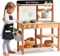 Mud Kitchen for Kids Outdoor – Wooden Outdoor Mud Kitchen with Sink & Storage – Outdoor Pretend Kitchen Toy for Boys and Girls Ages 3+