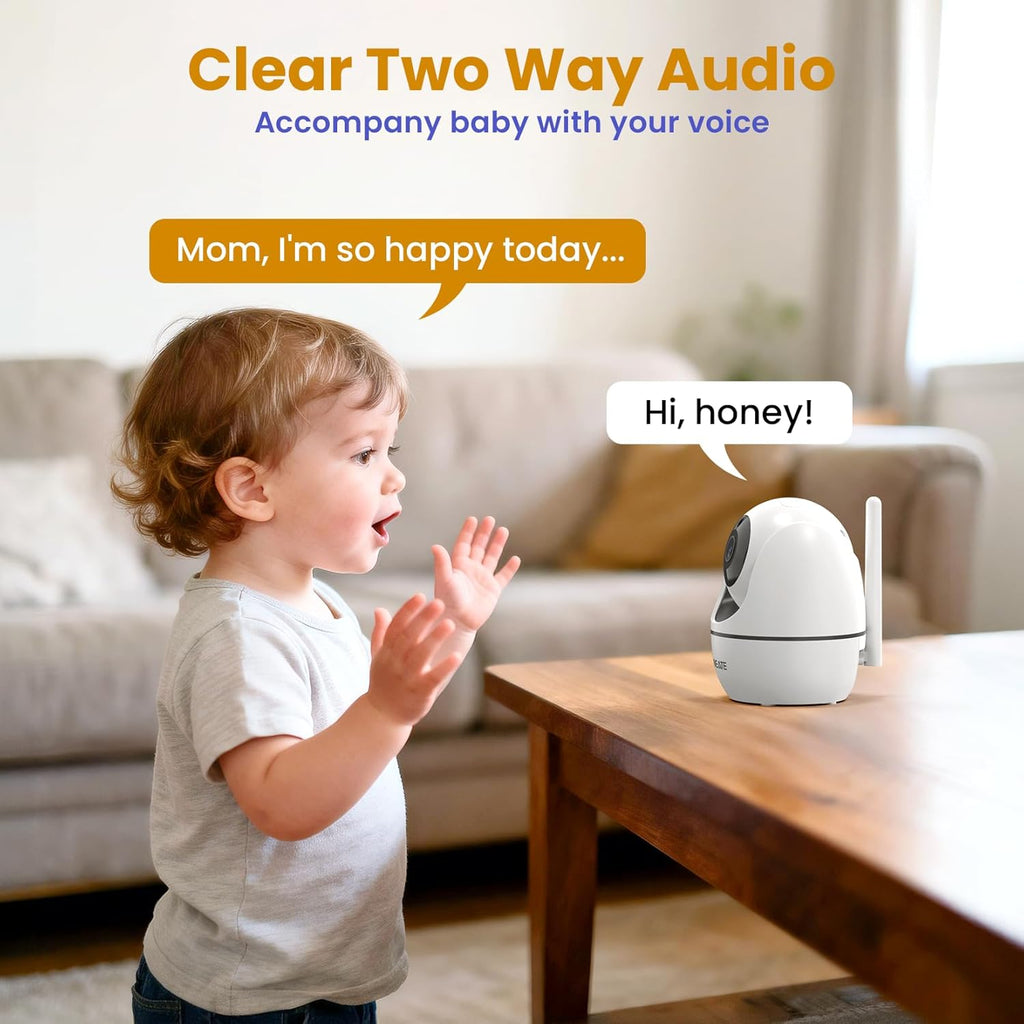 5" Baby Monitor with Camera and Audio No Wifi